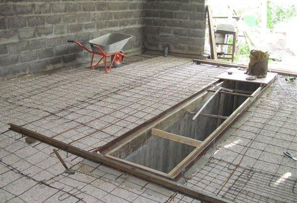 Бетонный пол в гараже
