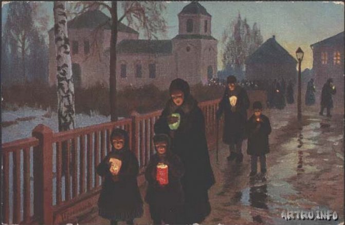 Вечер перед Пасхой. Михаил Маркианович Гермашев (Бубелло)
